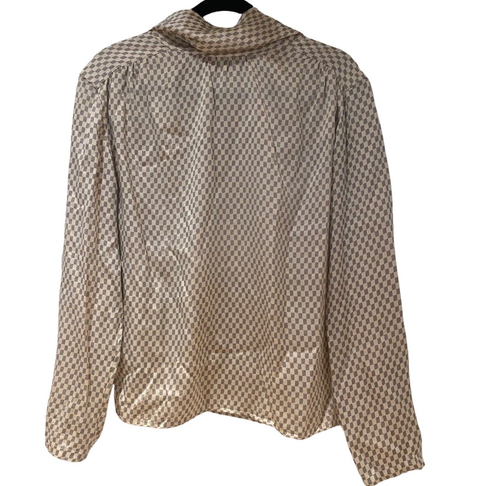 EUC Christian Dior 100% Silk Blouse in Size 8